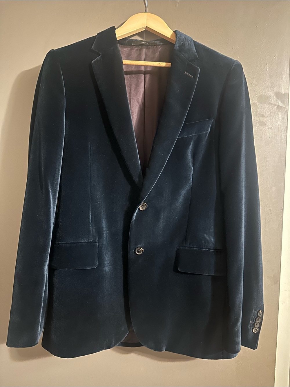 Paul Smith dark blue Velvet Jacket- soho fit